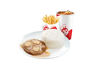 1 - pc. Burger Steak w/ Fries & Drink