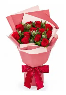 Bouquet of a dozen roses