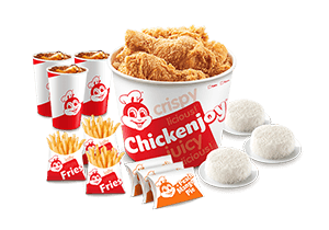 6 - pc. Chickenjoy w/ Rice, Sides, Pies & Drinks