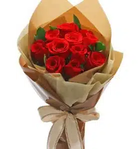 Hand Tied Dozen of Roses