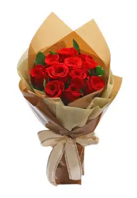Hand Tied Dozen of Roses