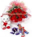 Teddy Rose and Chocolate