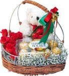 WhiteTeddy/Red Rose/Chocolate