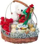 WhiteTeddy/Red Rose/Chocolate