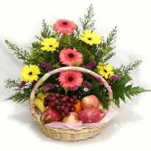 Gerbera Mixed With Fruits