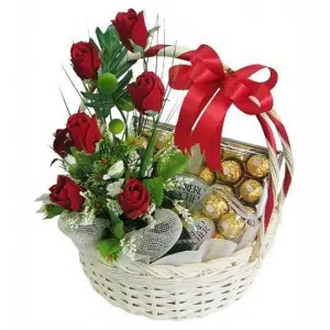 Ferrero Rocher and Red Rose