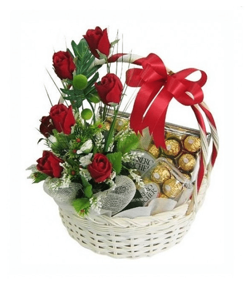 Ferrero Rocher and Red Rose