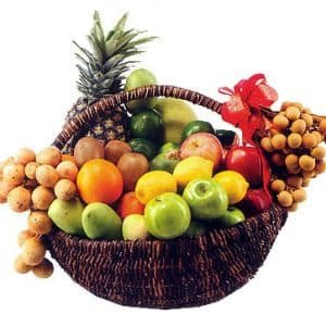 Muffin and fruit Basket