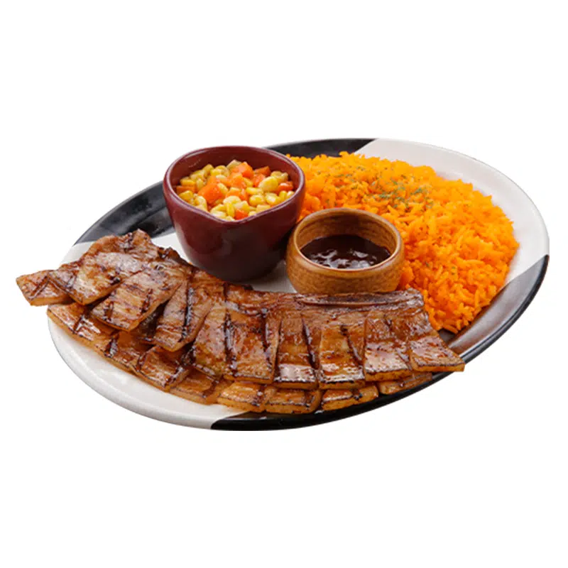 Grilled Honey Pork Belly Plate