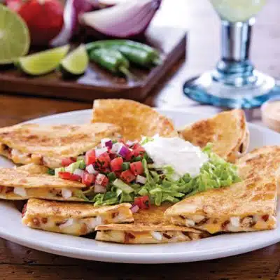 Bacon Ranch Chicken Quesadillas