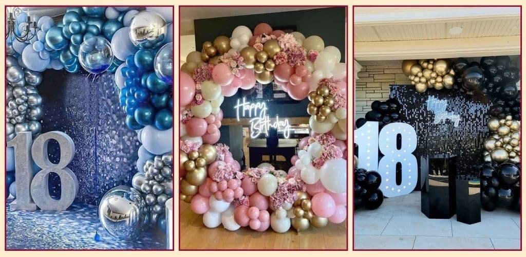 Birthday Decoration with Balloons Birthday Decoration with Balloons