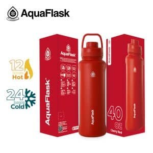 The All New Aquaflask Bottle (40oz) Cherry Red