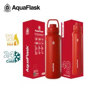 The All New Aquaflask Bottle (40oz) Cherry Red
